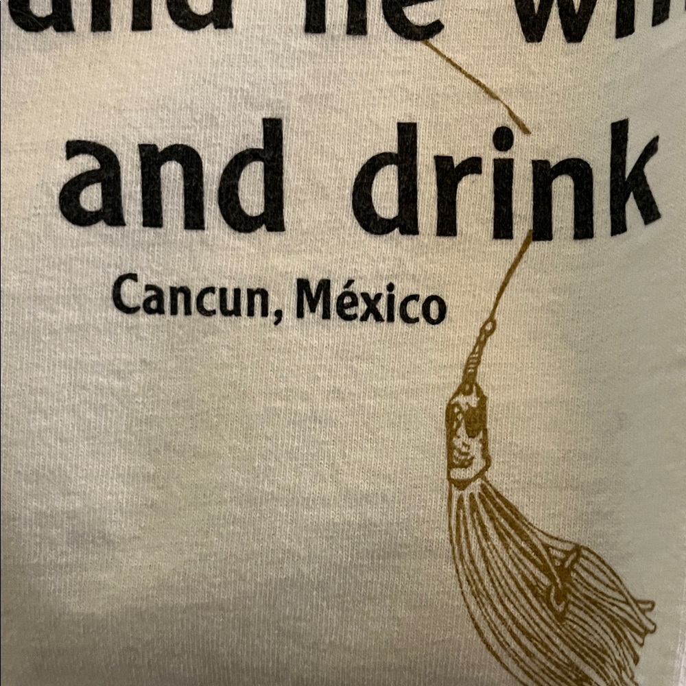 Fishing Humor Tee By Miro Cancun Mexico - Picture 5 of 5